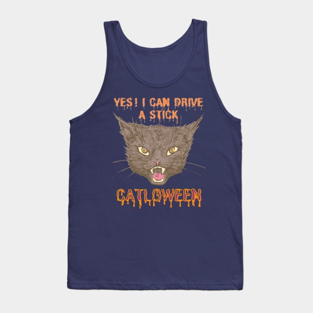 Yes! I Can Drive  A Stick Design A Funny Gifts For Halloween Party! Tank Top by Kachanan@BoonyaShop